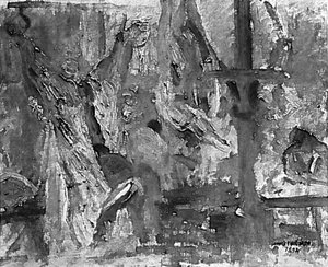 Butchery by Lovis Corinth